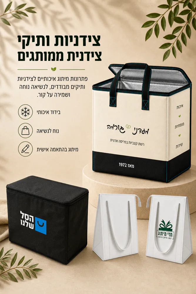 עמוד קטגוריה צידניות ותיקי צידנית ממותגים