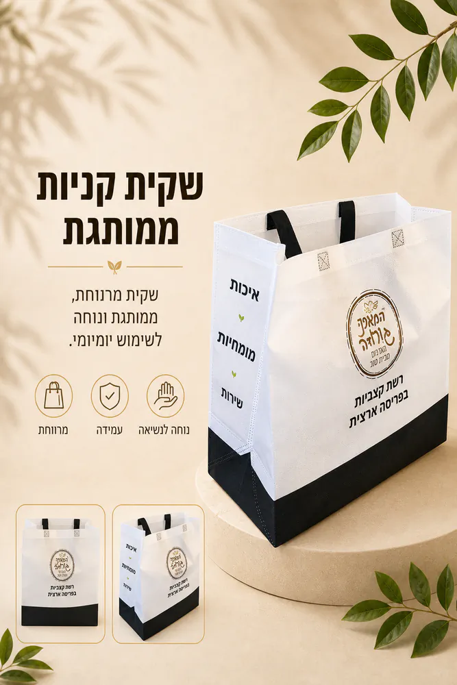 עמוד קטגוריה שקית קניות ממותגת